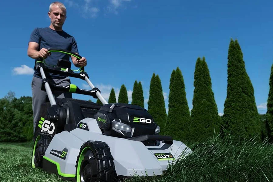 lightweight electric lawn mower