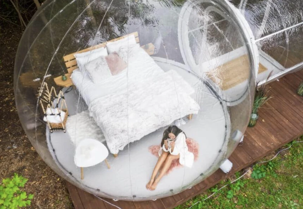 bubble tent date night